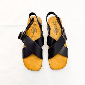 Fly London Women's Sandal CHLO852FLY Casual Wedge Slingback Bridle EU 40 US 10